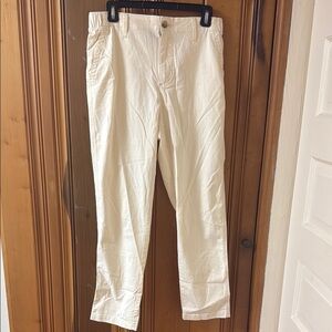 Old Navy Cream Ankle Cropped Jeans